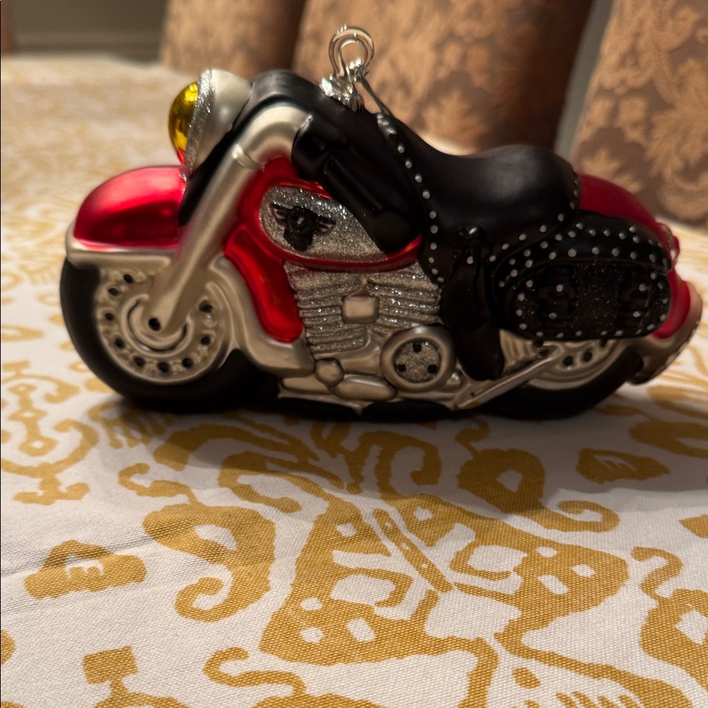 Department 56 Harley Davidson Glass Blown Ornament